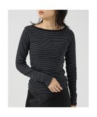 【ルージュヴィフラクレ/Rouge vif la cle】の【Robert P. Miller】パネルリブボートネックTEE / ロンT / 人気、トレンドファッション・服の通販 founy(ファニー) ファッション Fashion レディースファッション Fashion for Women トップス・カットソー Cut & Sew Tops ロングTシャツ・Tシャツ Longline T-Shirts & Tees インナー Innerwear 秋 Autumn ジャケット Jacket, Outerwear タンク Tank Top, Sleeveless Top フィット Fit, Slim Fit ベーシック Basic, Essential thumbnail ブラック系その他1|ID: prp329100004865546 ipo3291000000036215676