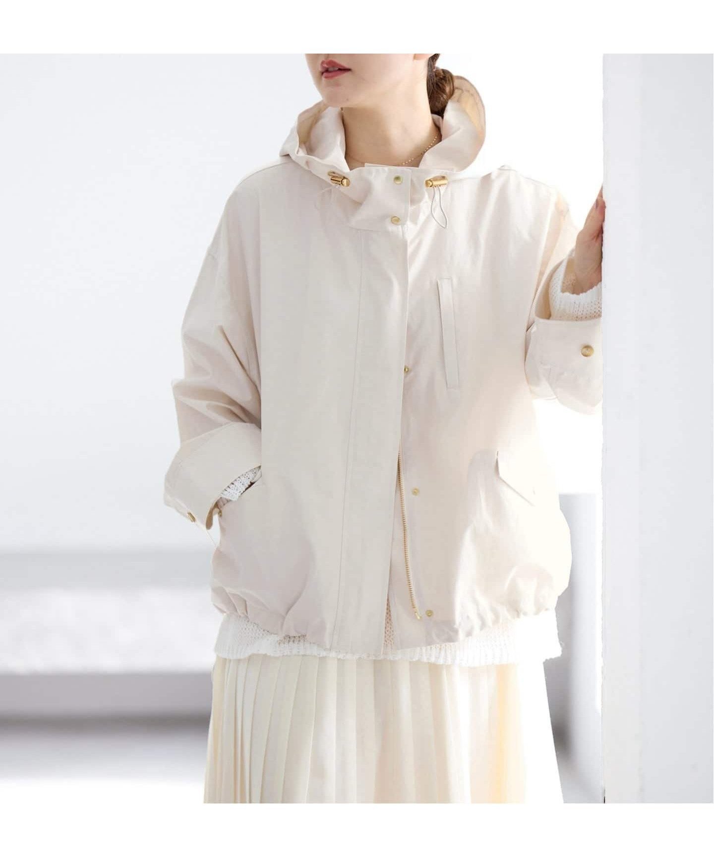 【イエナ/IENA】の撥水フーディーブルゾン 人気、トレンドファッション・服の通販 founy(ファニー) 　ファッション　Fashion　レディースファッション　Fashion for Women　アウター　Coat / Outerwear Collection　ブルゾンジャケット・スポーティアウター　Blouson Jackets　インナー　Innerwear　春　Spring　コンパクト　Compact, Small Size　ドローコード　Drawcord, Drawstring Cord　バランス　Balance, Style Balance　おすすめ　Recommended / Our Picks　夏　Summer　2026年　2026　 other-1|ID: prp329100004865555 ipo3291000000036215776