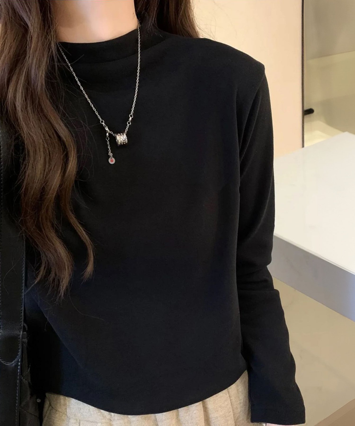 【その他のブランド/Other】のボトルネック カットソー 長袖 きれいめ トップス プルオーバー ハイネック インテリア・キッズ・メンズ・レディースファッション・服の通販 founy(ファニー) 　ファッション　Fashion　レディースファッション　Fashion for Women　トップス・カットソー　Cut & Sew Tops　カジュアルプルオーバー・ニットトップス　Pullovers & Knit Tops / Casual Pullovers　カットソー・ベーシックTシャツ　Cut-and-Sewn Tops / Stretch Tees & Basics　イエロー　Yellow　カットソー　Cut and Sewn Top　タートルネック　Turtleneck, High Neck　ハイネック　High Neck, Mock Neck　ベーシック　Basic, Essential　ボトルネック　Bottle Neck, Mock Neck　ラベンダー　Lavender　再入荷　Restock / Back in Stock　長袖　Long Sleeve, Full Sleeve　BK|ID: prp329100004865568 ipo3291000000036215921