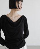 【ローリーズファーム/LOWRYS FARM】のドレープオフショルプルオーバー 人気、トレンドファッション・服の通販 founy(ファニー) ファッション Fashion レディースファッション Fashion for Women トップス・カットソー Cut & Sew Tops カジュアルプルオーバー・ニットトップス Pullovers & Knit Tops / Casual Pullovers なめらか Smooth, Silky Texture バランス Balance, Style Balance フィット Fit, Slim Fit thumbnail ブラック09|ID: prp329100004865578 ipo3291000000036216034