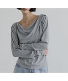 【ローリーズファーム/LOWRYS FARM】のドレープオフショルプルオーバー 人気、トレンドファッション・服の通販 founy(ファニー) ファッション Fashion レディースファッション Fashion for Women トップス・カットソー Cut & Sew Tops カジュアルプルオーバー・ニットトップス Pullovers & Knit Tops / Casual Pullovers なめらか Smooth, Silky Texture バランス Balance, Style Balance フィット Fit, Slim Fit thumbnail グレー12|ID: prp329100004865578 ipo3291000000036216036