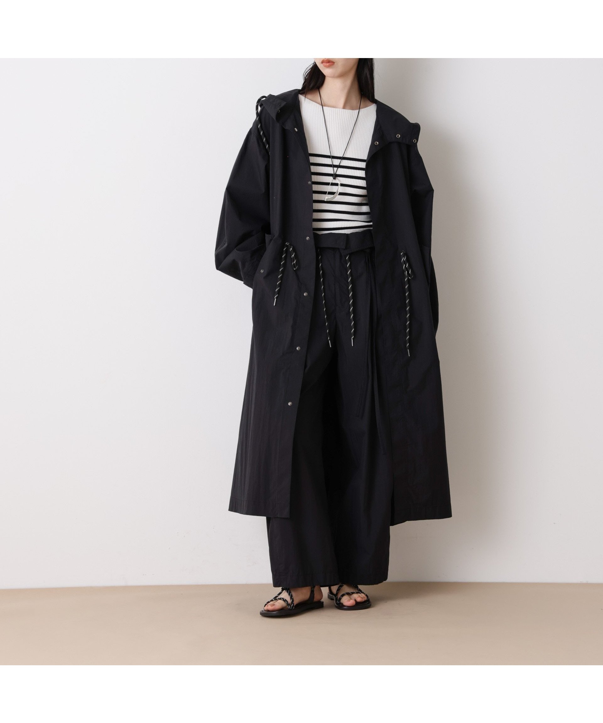 【ナノ ユニバース/nano universe】の「STEVELOUR」コットンナイロンロングボリュームブルゾン(セットアップ可) インテリア・キッズ・メンズ・レディースファッション・服の通販 founy(ファニー) 　ファッション　Fashion　レディースファッション　Fashion for Women　アウター　Coat / Outerwear Collection　ブルゾンジャケット・スポーティアウター　Blouson Jackets　トップス・カットソー　Cut & Sew Tops　ベロアトップス　Velour Tops / Velvet-Look Items　インナー　Innerwear　ウォッシャブル　Machine Washable　春　Spring　今季　This Season, Current Season　軽量　Lightweight, Ultra Light　ジャケット　Jacket, Outerwear　セットアップ　Set-Up, Coordinated Outfit　ダウン　Down, Puffer　フラワー　Flower, Floral　ブルゾン　Blouson, Bomber Jacket　ベロア　Velour, Soft Velvet　ポケット　Pocket, Pocket Detail　モダン　Modern, Contemporary　ロング　Long, Long-Length　おすすめ　Recommended / Our Picks　2026年　2026　ブラック|ID: prp329100004865585 ipo3291000000036216087