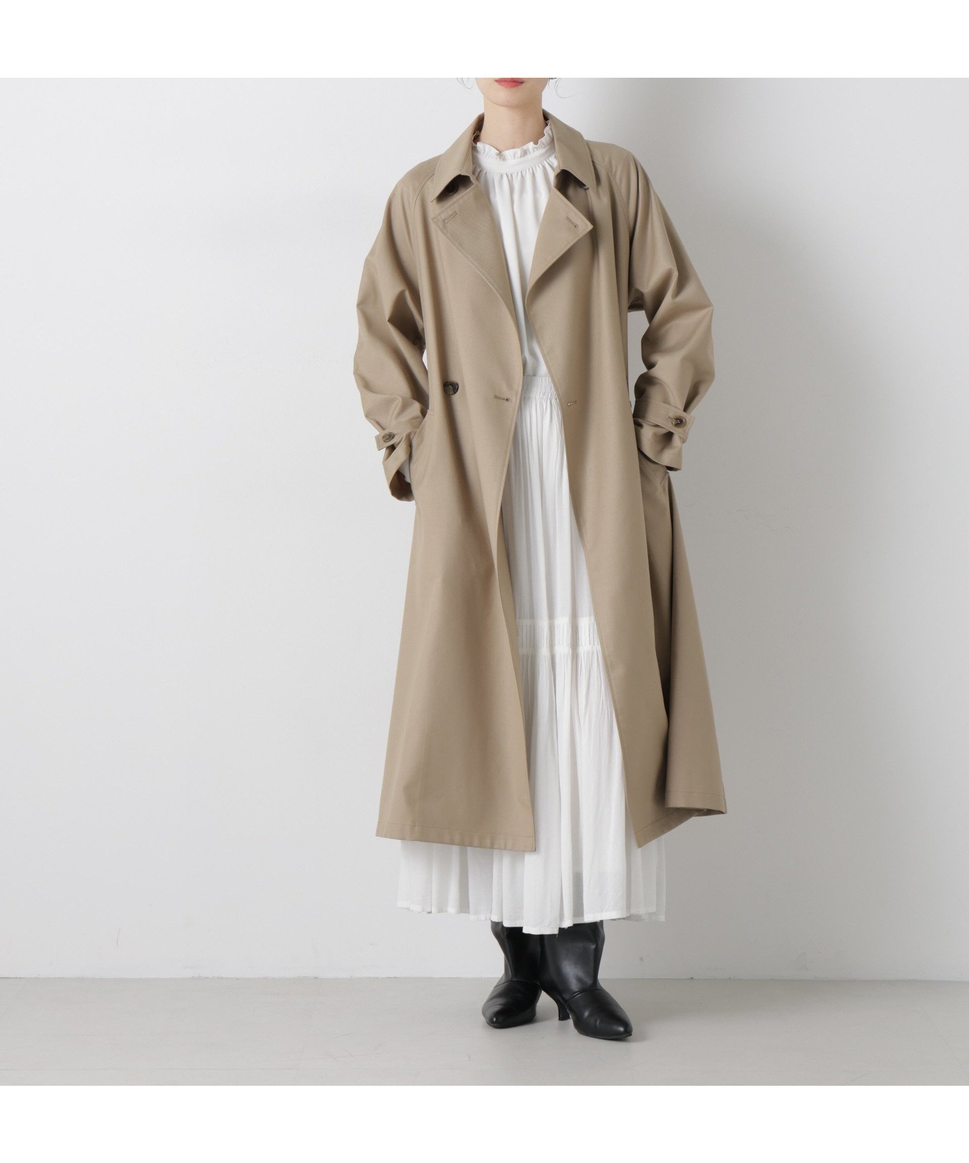 【ナノ ユニバース/nano universe】の撥水 花粉ガード トレンチコート インテリア・キッズ・メンズ・レディースファッション・服の通販 founy(ファニー) ファッション Fashion レディースファッション Fashion for Women アウター Coat / Outerwear Collection コート・ロングコート・ピーコート Long Coats, Peacoats & More トレンチコート / 春秋の定番アウター Trench Coats ウォッシャブル Machine Washable ガウン Gown, Robe 今季 This Season, Current Season スタンダード Standard, Basic とろみ Fluid, Flowy Fabric フレア Flare, Flared ブルゾン Blouson, Bomber Jacket ベーシック Basic, Essential アウトレット Outlet / Clearance おすすめ Recommended / Our Picks エレガント 上品 Elegant ビジネス 仕事 通勤 Business / Work / Commuting 2026年 2026 ベージュ|ID: prp329100004865612 ipo3291000000036216286