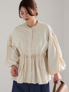 【テチチ/Te chichi】のバルーンスリーブペプラムブルゾン オフホワイト|ID: prp329100004865627 ipo3291000000036216362