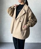 【シェトワ/Chez toi】のMA-1スリーブ2WAYハーフコート ベージュ|ID: prp329100004865633 ipo3291000000036216396