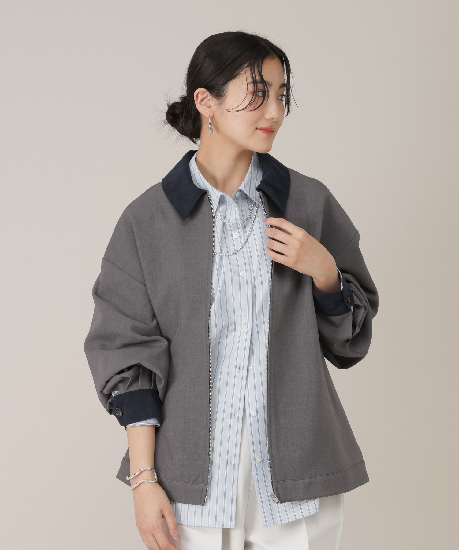 【グローバルワーク/GLOBAL WORK】のワークジャケット/WEB限定/650201 インテリア・キッズ・メンズ・レディースファッション・服の通販 founy(ファニー) 　ファッション　Fashion　レディースファッション　Fashion for Women　アウター　Coat / Outerwear Collection　レディースジャケット・軽アウター　Jackets　おすすめ　Recommended / Our Picks　インナー　Innerwear　コーデュロイ　Corduroy, Cord Fabric　ジャケット　Jacket, Outerwear　スプリング　Spring, Spring Collection　セットアップ　Set-Up, Coordinated Outfit　トレンド　Trend, Trending Now　バランス　Balance, Style Balance　ブルゾン　Blouson, Bomber Jacket　ボトム　Bottoms, Lower Wear　ワーク　Workwear, Utility Style　旅行　Travel　春　Spring　秋　Autumn　羽織　Haori, Light Jacket　チャコール18|ID: prp329100004865640 ipo3291000000036216512