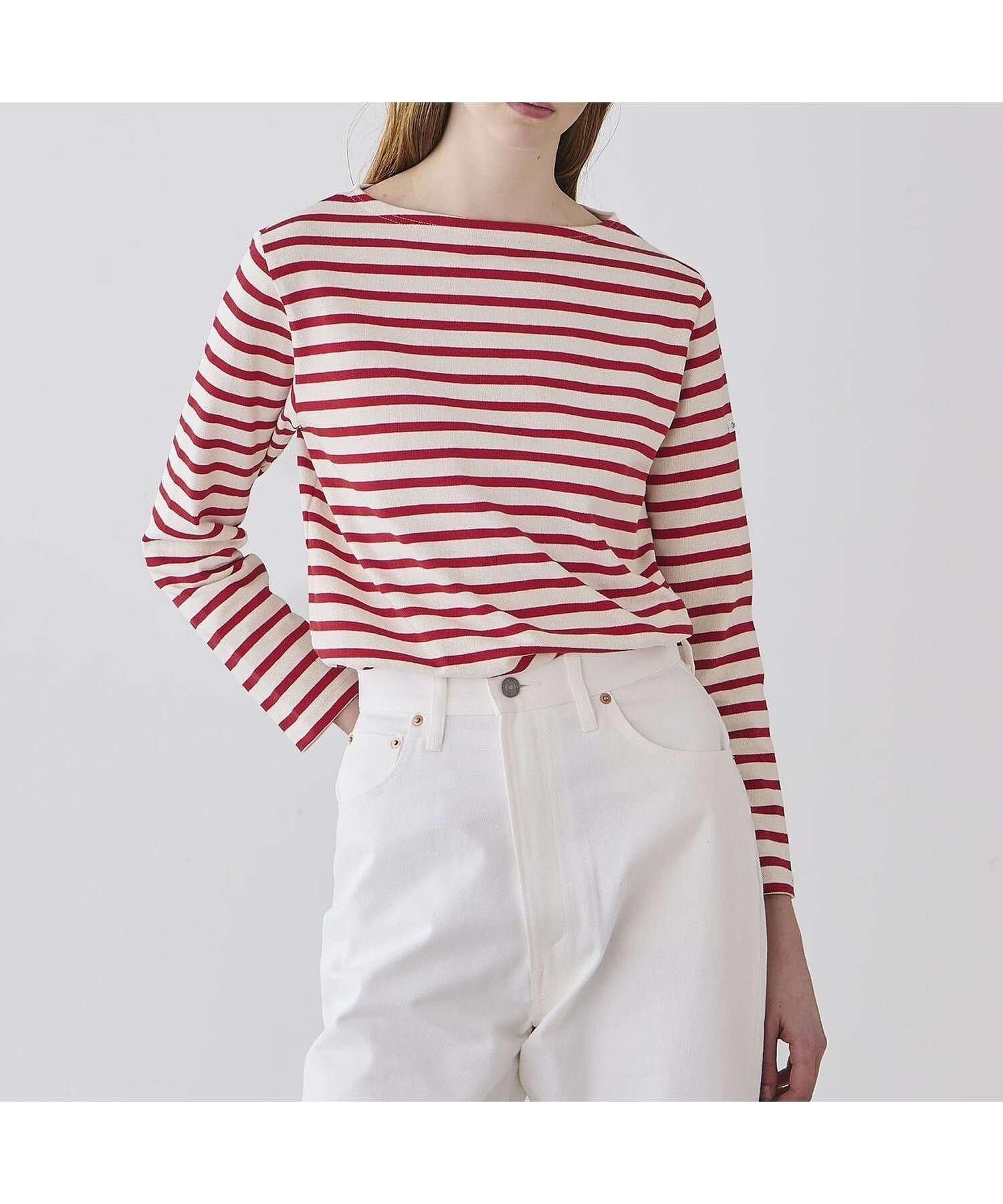 【ビショップ/Bshop】のコットンロード ボートネック フレンチバスクTシャツ WOMEN インテリア・キッズ・メンズ・レディースファッション・服の通販 founy(ファニー) 　ファッション　Fashion　レディースファッション　Fashion for Women　トップス・カットソー　Cut & Sew Tops　シャツ・ブラウス・オフィスカジュアル　Elegant Blouses & Button-Ups　ロングTシャツ・Tシャツ　Longline T-Shirts & Tees　カットソー　Cut and Sewn Top　軽量　Lightweight, Ultra Light　スタンダード　Standard, Basic　バスク　Basque, Basque Style　バランス　Balance, Style Balance　フィット　Fit, Slim Fit　フランス　France, French　フレンチ　French, French Style　フロント　Front, Front Design　ボーダー　Border, Stripe　メンズ　Men's, Menswear　レギュラー　Regular, Standard Fit　RED系1|ID: prp329100004865641 ipo3291000000036216514