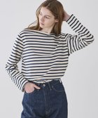 【ビショップ/Bshop】のコットンロード ボートネック フレンチバスクTシャツ WOMEN 人気、トレンドファッション・服の通販 founy(ファニー) ファッション Fashion レディースファッション Fashion for Women トップス・カットソー Cut & Sew Tops シャツ・ブラウス・オフィスカジュアル Elegant Blouses & Button-Ups ロングTシャツ・Tシャツ Longline T-Shirts & Tees カットソー Cut and Sewn Top 軽量 Lightweight, Ultra Light スタンダード Standard, Basic バスク Basque, Basque Style バランス Balance, Style Balance フィット Fit, Slim Fit フランス France, French フレンチ French, French Style フロント Front, Front Design ボーダー Border, Stripe メンズ Men's, Menswear レギュラー Regular, Standard Fit thumbnail ECRU系1|ID: prp329100004865641 ipo3291000000036216519