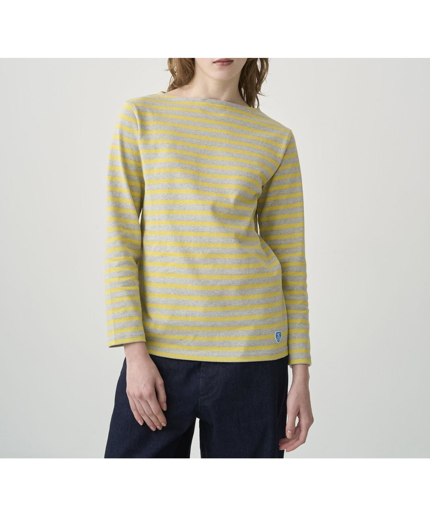 【ビショップ/Bshop】のコットンロード ボートネック フレンチバスクTシャツ WOMEN インテリア・キッズ・メンズ・レディースファッション・服の通販 founy(ファニー) 　ファッション　Fashion　レディースファッション　Fashion for Women　トップス・カットソー　Cut & Sew Tops　シャツ・ブラウス・オフィスカジュアル　Elegant Blouses & Button-Ups　ロングTシャツ・Tシャツ　Longline T-Shirts & Tees　カットソー　Cut and Sewn Top　軽量　Lightweight, Ultra Light　スタンダード　Standard, Basic　バスク　Basque, Basque Style　バランス　Balance, Style Balance　フィット　Fit, Slim Fit　フランス　France, French　フレンチ　French, French Style　フロント　Front, Front Design　ボーダー　Border, Stripe　メンズ　Men's, Menswear　レギュラー　Regular, Standard Fit　YELLOW系1|ID: prp329100004865641 ipo3291000000036216524