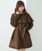 【マジェスティック レゴン/MAJESTIC LEGON】のケープセットミディコート 人気、トレンドファッション・服の通販 founy(ファニー) ファッション Fashion レディースファッション Fashion for Women アウター Coat / Outerwear Collection コート・ロングコート・ピーコート Long Coats, Peacoats & More クラシカル Classical, Vintage-Inspired シンプル Simple, Minimal スタンド Stand Collar, Upright Stand ダウン Down, Puffer トレンド Trend, Trending Now リボン Ribbon, Bow ロング Long, Long-Length 再入荷 Restock / Back in Stock おすすめ Recommended / Our Picks thumbnail ブラウン|ID: prp329100004865653 ipo3291000000036216665