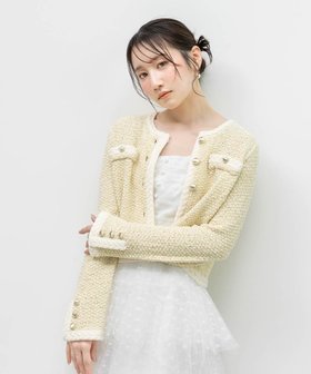 【ランダ/RANDA】のツイードラメニットカーディガン 人気、トレンドファッション・服の通販 founy(ファニー) ファッション Fashion レディースファッション Fashion for Women トップス・カットソー Cut & Sew Tops ニット Knit Tops & Sweaters カーディガン・羽織り Layered Style Cardigans おすすめ Recommended / Our Picks クラシカル Classical, Vintage-Inspired コンパクト Compact, Small Size ジャケット Jacket, Outerwear ダウン Down, Puffer ツイード Twill, Twill Weave デニム Denim, Jeans Material メタル Metal, Metal Parts ワイド Wide, Wide Fit エレガント 上品 Elegant |ID:prp329100004865654