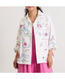 【フリークスストア/FREAK'S STORE】のオープンカラー 刺繍 シャツジャケット 人気、トレンドファッション・服の通販 founy(ファニー) ファッション Fashion レディースファッション Fashion for Women アウター Coat / Outerwear Collection レディースジャケット・軽アウター Jackets 春 Spring コレクション Collection, Seasonal Line ジャケット Jacket, Outerwear デニム Denim, Jeans Material リメイク Remake, Reconstructed レース Lace, Lace Fabric S/S・春夏 SS, Spring/Summer, Warm Season 再入荷 Restock / Back in Stock おすすめ Recommended / Our Picks 夏 Summer 2026年 2026 |ID:prp329100004865657