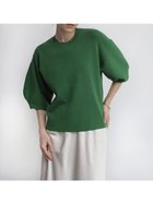 【ラシュッド/LASUD】のバルーンスリーブニットPO 人気、トレンドファッション・服の通販 founy(ファニー) ファッション Fashion レディースファッション Fashion for Women トップス・カットソー Cut & Sew Tops ニット Knit Tops & Sweaters シンプル Simple, Minimal スリーブ Sleeve, Long Sleeve / Short Sleeve バルーン Balloon, Balloon Silhouette エレガント 上品 Elegant thumbnail グリーン|ID: prp329100004865665 ipo3291000000036216810