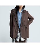 【ジーナシス/JEANASiS】の【SET UP対応】テーラードWジャケット 人気、トレンドファッション・服の通販 founy(ファニー) ファッション Fashion レディースファッション Fashion for Women アウター Coat / Outerwear Collection レディースジャケット・軽アウター Jackets おすすめ Recommended / Our Picks とろみ Fluid, Flowy Fabric インナー Innerwear コンパクト Compact, Small Size ジャケット Jacket, Outerwear スリット Slit, Slit Detail セットアップ Set-Up, Coordinated Outfit ダブル Double, Double-Breasted テーラード Tailored, Tailored Fit デニム Denim, Jeans Material パイピング Piping, Trim Design プリント Print, Printed Pattern thumbnail ブラウン|ID: prp329100004865675 ipo3291000000036216933