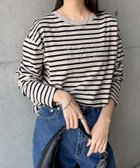 【アンドミー/andme】の無地 ボーダー ロゴ刺繍 コットン 長袖 Tシャツ 人気、トレンドファッション・服の通販 founy(ファニー) ファッション Fashion レディースファッション Fashion for Women トップス・カットソー Cut & Sew Tops シャツ・ブラウス・オフィスカジュアル Elegant Blouses & Button-Ups ロングTシャツ・Tシャツ Longline T-Shirts & Tees ショルダー Shoulder, Shoulder Strap ドロップ Drop Shoulder, Dropped Style 人気 Popular, Best Seller 長袖 Long Sleeve, Full Sleeve バランス Balance, Style Balance ベーシック Basic, Essential ボーダー Border, Stripe 無地 Plain, Solid Color ロング Long, Long-Length 楽ちん Easy Fit, Comfortable ワイド Wide, Wide Fit おすすめ Recommended / Our Picks thumbnail グレージュ×ブラック|ID: prp329100004865681 ipo3291000000036217086