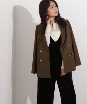 【エヌ ナチュラルビューティーベーシック/N.Natural Beauty basic】のダブルブレストテーラードジャケット 人気、トレンドファッション・服の通販 founy(ファニー) ファッション Fashion レディースファッション Fashion for Women アウター Coat / Outerwear Collection レディースジャケット・軽アウター Jackets テーラードジャケット / 通勤・きれいめスタイル Tailored Jackets & Blazers おすすめ Recommended / Our Picks ストライプ Stripe, Striped Pattern チェック Check, Plaid, Tartan トレンド Trend, Trending Now フロント Front, Front Design メランジ Melange, Mixed Yarn 無地 Plain, Solid Color |ID:prp329100004865682