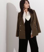 【エヌ ナチュラルビューティーベーシック/N.Natural Beauty basic】のダブルブレストテーラードジャケット カーキ|ID: prp329100004865682 ipo3291000000036217084