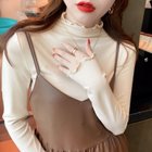 【ココモモ/COCOMOMO】のストレッチカットソー フリルネックロンT ハイネック 配色 バイカラー 長袖 人気、トレンドファッション・服の通販 founy(ファニー) ファッション Fashion レディースファッション Fashion for Women トップス・カットソー Cut & Sew Tops ロングTシャツ・Tシャツ Longline T-Shirts & Tees カットソー・ベーシックTシャツ Cut-and-Sewn Tops / Stretch Tees & Basics インナー Innerwear オレンジ Orange カットソー Cut and Sewn Top ハイネック High Neck, Mock Neck 無地 Plain, Solid Color 長袖 Long Sleeve, Full Sleeve thumbnail ベージュ|ID: prp329100004865685 ipo3291000000036217167