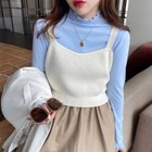 【ココモモ/COCOMOMO】のストレッチカットソー フリルネックロンT ハイネック 配色 バイカラー 長袖 人気、トレンドファッション・服の通販 founy(ファニー) ファッション Fashion レディースファッション Fashion for Women トップス・カットソー Cut & Sew Tops ロングTシャツ・Tシャツ Longline T-Shirts & Tees カットソー・ベーシックTシャツ Cut-and-Sewn Tops / Stretch Tees & Basics インナー Innerwear オレンジ Orange カットソー Cut and Sewn Top ハイネック High Neck, Mock Neck 無地 Plain, Solid Color 長袖 Long Sleeve, Full Sleeve thumbnail ライトブルー|ID: prp329100004865685 ipo3291000000036217176