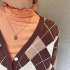 【ココモモ/COCOMOMO】のストレッチカットソー フリルネックロンT ハイネック 配色 バイカラー 長袖 人気、トレンドファッション・服の通販 founy(ファニー) ファッション Fashion レディースファッション Fashion for Women トップス・カットソー Cut & Sew Tops ロングTシャツ・Tシャツ Longline T-Shirts & Tees カットソー・ベーシックTシャツ Cut-and-Sewn Tops / Stretch Tees & Basics インナー Innerwear オレンジ Orange カットソー Cut and Sewn Top ハイネック High Neck, Mock Neck 無地 Plain, Solid Color 長袖 Long Sleeve, Full Sleeve thumbnail オレンジ|ID: prp329100004865685 ipo3291000000036217185