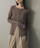 【センスオブプレイス/SENSE OF PLACE by URBAN RESEARCH】のフロントボタンリブトップ 人気、トレンドファッション・服の通販 founy(ファニー) ファッション Fashion レディースファッション Fashion for Women 2025年 2025 2025-2026秋冬・A/W Autumn/Winter 2025–26 AW25–26 冬 Winter / This Winter カーディガン Cardigan, Knitwear シンプル Simple, Minimal デコルテ Décolleté, Neckline フロント Front, Front Design A/W・秋冬 Autumn/Winter thumbnail BROWN|ID: prp329100004865698 ipo3291000000036217417