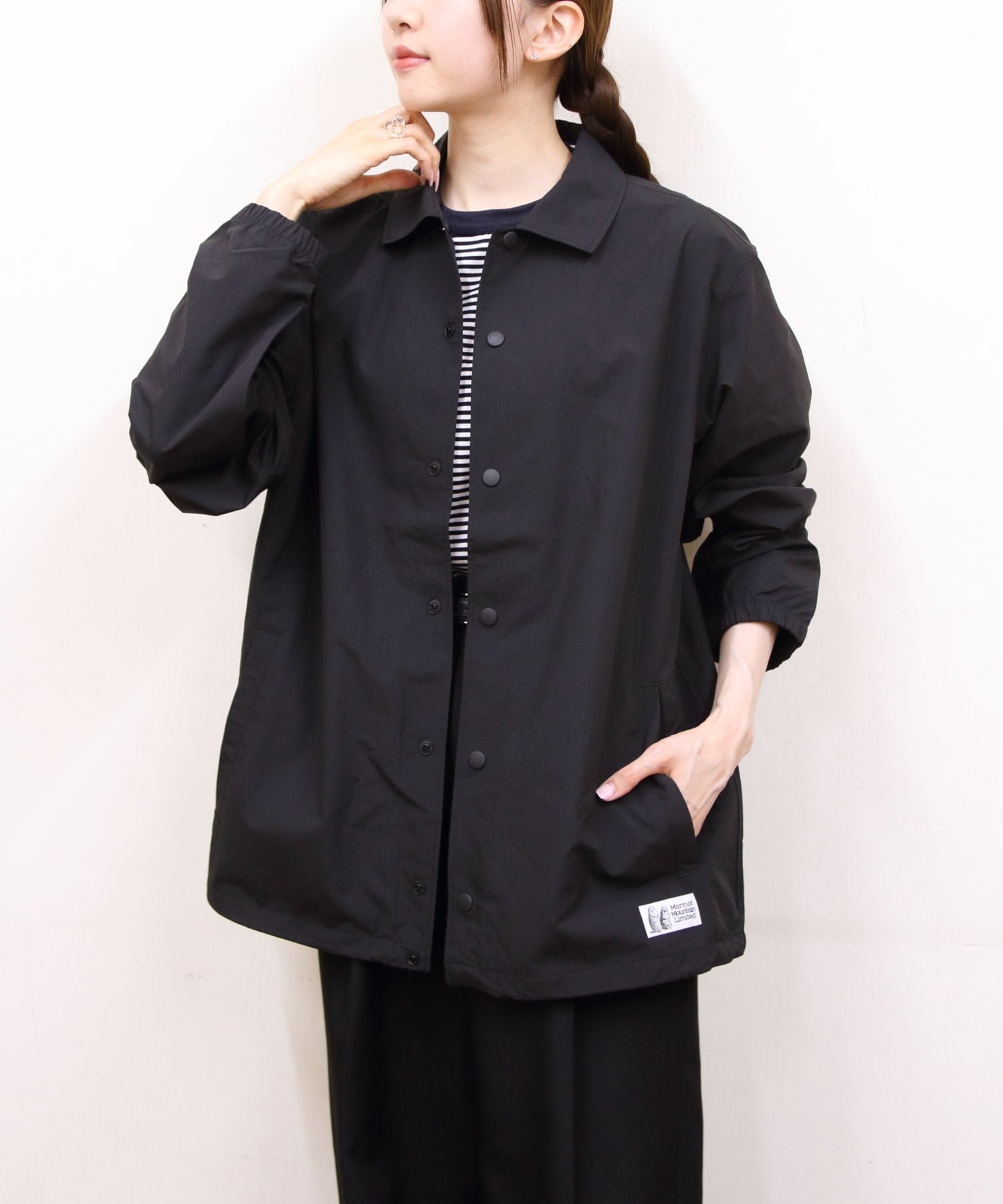 【ステップス/STEPS】のMarmot/Marmot/PERTEX Mt Coach Jacket インテリア・キッズ・メンズ・レディースファッション・服の通販 founy(ファニー) 　ファッション　Fashion　レディースファッション　Fashion for Women　アウター　Coat / Outerwear Collection　レディースジャケット・軽アウター　Jackets　ドローコード　Drawcord, Drawstring Cord　BLACK|ID: prp329100004865702 ipo3291000000036217444