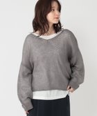 【スタディオ クリップ/studio CLIP】の5ゲージダブルフロントモヘアタッチプルオーバー+カットソーSET 人気、トレンドファッション・服の通販 founy(ファニー) ファッション Fashion レディースファッション Fashion for Women トップス・カットソー Cut & Sew Tops カジュアルプルオーバー・ニットトップス Pullovers & Knit Tops / Casual Pullovers カットソー・ベーシックTシャツ Cut-and-Sewn Tops / Stretch Tees & Basics おすすめ Recommended / Our Picks インナー Innerwear カットソー Cut and Sewn Top デニム Denim, Jeans Material フェミニン Feminine, Girly ワイド Wide, Wide Fit thumbnail グレイッシュグリーン16|ID: prp329100004865713 ipo3291000000036217525