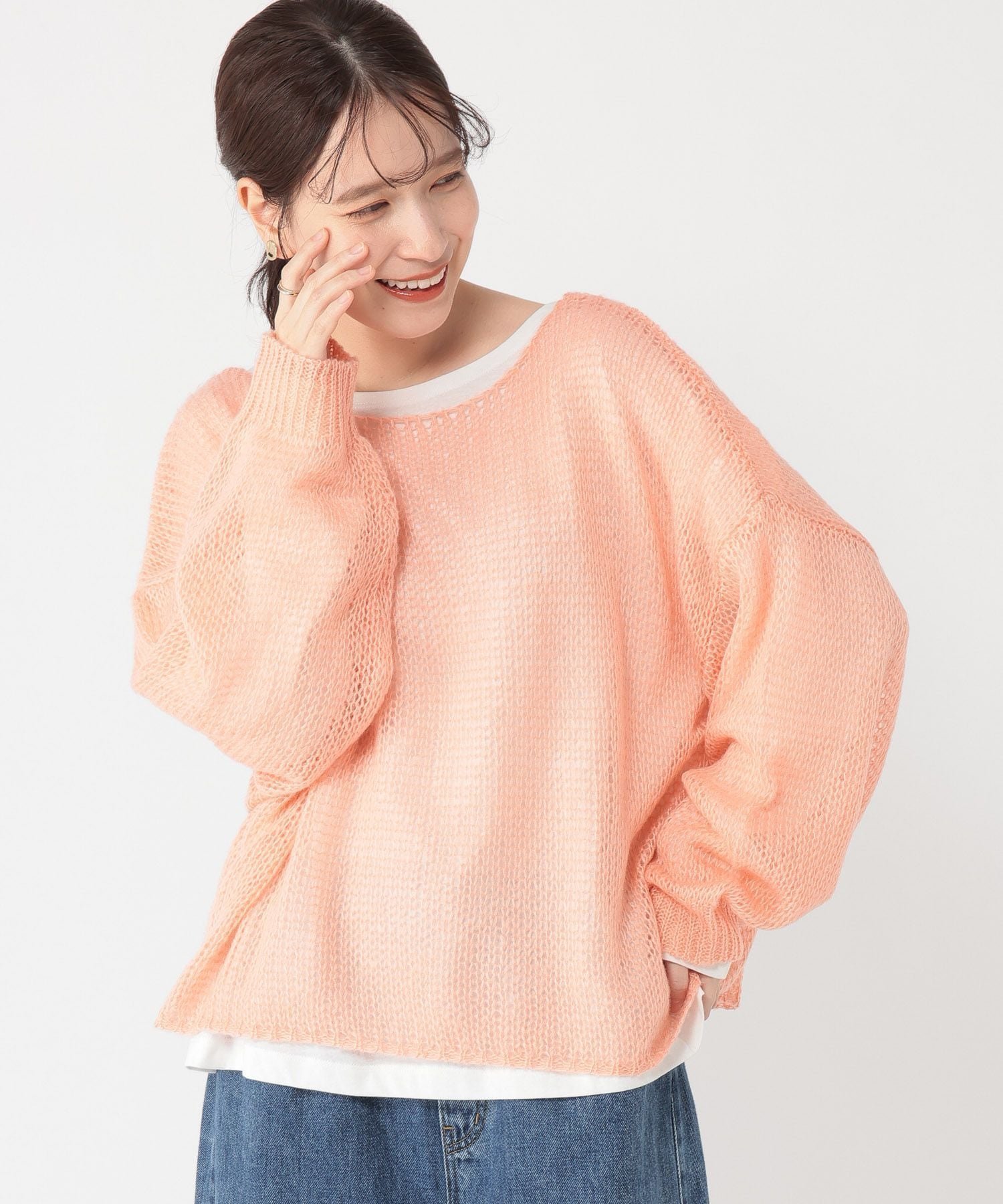 【スタディオ クリップ/studio CLIP】の5ゲージダブルフロントモヘアタッチプルオーバー+カットソーSET インテリア・キッズ・メンズ・レディースファッション・服の通販 founy(ファニー) ファッション Fashion レディースファッション Fashion for Women トップス・カットソー Cut & Sew Tops カジュアルプルオーバー・ニットトップス Pullovers & Knit Tops / Casual Pullovers カットソー・ベーシックTシャツ Cut-and-Sewn Tops / Stretch Tees & Basics おすすめ Recommended / Our Picks インナー Innerwear カットソー Cut and Sewn Top デニム Denim, Jeans Material フェミニン Feminine, Girly ワイド Wide, Wide Fit コーラルピン20|ID: prp329100004865713 ipo3291000000036217527