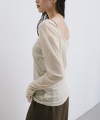 【アンドミー/andme】の【選べるネックデザイン】 長袖 シアー トップス 人気、トレンドファッション・服の通販 founy(ファニー) ファッション Fashion レディースファッション Fashion for Women トップス・カットソー Cut & Sew Tops インナー Innerwear シアー Sheer, See-Through シンプル Simple, Minimal ジャケット Jacket, Outerwear スリーブ Sleeve, Long Sleeve / Short Sleeve 長袖 Long Sleeve, Full Sleeve バランス Balance, Style Balance ベーシック Basic, Essential ボトム Bottoms, Lower Wear メッシュ Mesh, Net Fabric ロング Long, Long-Length thumbnail アイボリー【B】|ID: prp329100004865729 ipo3291000000036217691