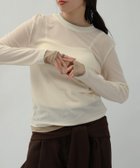 【アンドミー/andme】のシアー バイカラー レイヤード 長袖 トップス 人気、トレンドファッション・服の通販 founy(ファニー) ファッション Fashion レディースファッション Fashion for Women トップス・カットソー Cut & Sew Tops カーゴパンツ Cargo Pants, Utility Pants 今季 This Season, Current Season シアー Sheer, See-Through シンプル Simple, Minimal スラックス Slacks, Dress Pants タイトスカート Pencil Skirt, Tight Skirt デニム Denim, Jeans Material 長袖 Long Sleeve, Full Sleeve おすすめ Recommended / Our Picks thumbnail アイボリー|ID: prp329100004865733 ipo3291000000036217724