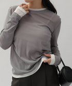 【アンドミー/andme】のシアー バイカラー レイヤード 長袖 トップス 人気、トレンドファッション・服の通販 founy(ファニー) ファッション Fashion レディースファッション Fashion for Women トップス・カットソー Cut & Sew Tops カーゴパンツ Cargo Pants, Utility Pants 今季 This Season, Current Season シアー Sheer, See-Through シンプル Simple, Minimal スラックス Slacks, Dress Pants タイトスカート Pencil Skirt, Tight Skirt デニム Denim, Jeans Material 長袖 Long Sleeve, Full Sleeve おすすめ Recommended / Our Picks thumbnail グレー|ID: prp329100004865733 ipo3291000000036217726