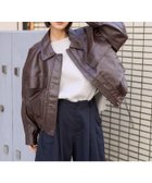 【フリークスストア/FREAK'S STORE】のレザレット ショートブルゾン 25AW 人気、トレンドファッション・服の通販 founy(ファニー) ファッション Fashion レディースファッション Fashion for Women アウター Coat / Outerwear Collection ブルゾンジャケット・スポーティアウター Blouson Jackets 2025年 2025 2025-2026秋冬・A/W Autumn/Winter 2025–26 AW25–26 冬 Winter / This Winter おすすめ Recommended / Our Picks ショート Short, Short Length トレンド Trend, Trending Now ドローコード Drawcord, Drawstring Cord バランス Balance, Style Balance パッチ Patch, Appliqué フラップ Flap, Flap Pocket フロント Front, Front Design ブルゾン Blouson, Bomber Jacket ポケット Pocket, Pocket Detail メンズ Men's, Menswear リアル Real, Realistic A/W・秋冬 Autumn/Winter thumbnail ブラウン|ID: prp329100004865737 ipo3291000000036217768