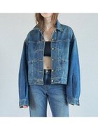 【リーバイス/Levis】のSOFT GRUNGE TYPE II BALLOON SLEEVES 人気、トレンドファッション・服の通販 founy(ファニー) ファッション Fashion レディースファッション Fashion for Women トップス・カットソー Cut & Sew Tops ジャケット Jacket, Outerwear デニム Denim, Jeans Material トレンド Trend, Trending Now バルーン Balloon, Balloon Silhouette フィット Fit, Slim Fit ルーズ Loose, Oversized 今季 This Season, Current Season thumbnail Dark Indigo - Flat Finish|ID: prp329100004865754 ipo3291000000036217959