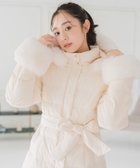 【ミッシュマッシュ/MISCH MASCH】のMM548602 スタンドネックフードロングダウン アイボリー|ID: prp329100004865760 ipo3291000000036218015