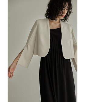 【ビーフラット/bflat】のスリットスリーブノーカラージャケット フォーマル 結婚式 パーティー オケージョン 人気、トレンドファッション・服の通販 founy(ファニー) ファッション Fashion レディースファッション Fashion for Women アウター Coat / Outerwear Collection レディースジャケット・軽アウター Jackets ノーカラージャケット / シンプル上品コーデ Collarless Jackets おすすめ Recommended / Our Picks オケージョン Occasion Wear ショート Short, Short Length スリット Slit, Slit Detail ドレス Dress, One-Piece ビジネス 仕事 通勤 Business / Work / Commuting フォーマル Formal, Dressy フロント Front, Front Design 二次会 After Party 披露宴 Wedding Reception 結婚式 Wedding |ID:prp329100004865789