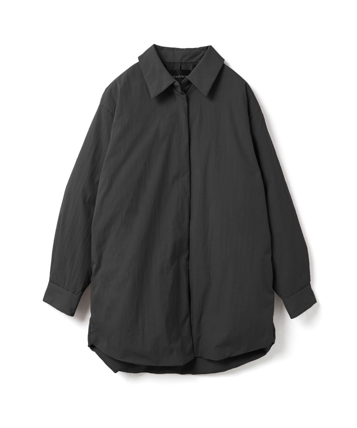 【マーコート/MARcourt】のmizuiro ind ワイドパディングシャツジャケット インテリア・キッズ・メンズ・レディースファッション・服の通販 founy(ファニー) ファッション Fashion レディースファッション Fashion for Women アウター Coat / Outerwear Collection レディースジャケット・軽アウター Jackets ダウン Down, Puffer フロント Front, Front Design ポケット Pocket, Pocket Detail レギュラー Regular, Standard Fit ワッシャー Washer, Crinkled Finish 無地 Plain, Solid Color 長袖 Long Sleeve, Full Sleeve ブラック|ID: prp329100004865792 ipo3291000000036218343