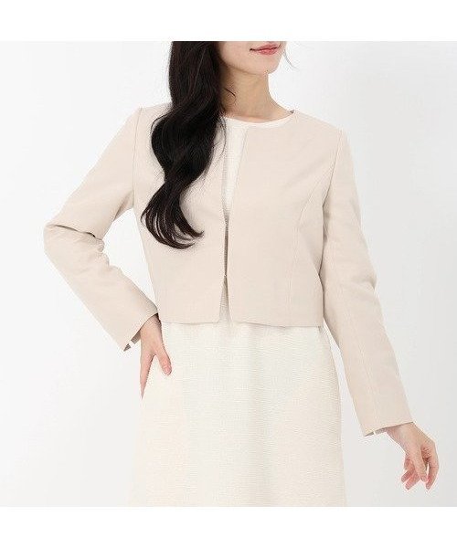 【ストロベリーフィールズ/STRAWBERRY FIELDS】のノーカラーコンパクトジャケット 人気、トレンドファッション・服の通販 founy(ファニー) 　ファッション　Fashion　レディースファッション　Fashion for Women　アウター　Coat / Outerwear Collection　レディースジャケット・軽アウター　Jackets　 other-1|ID: prp329100004865794 ipo3291000000036218348