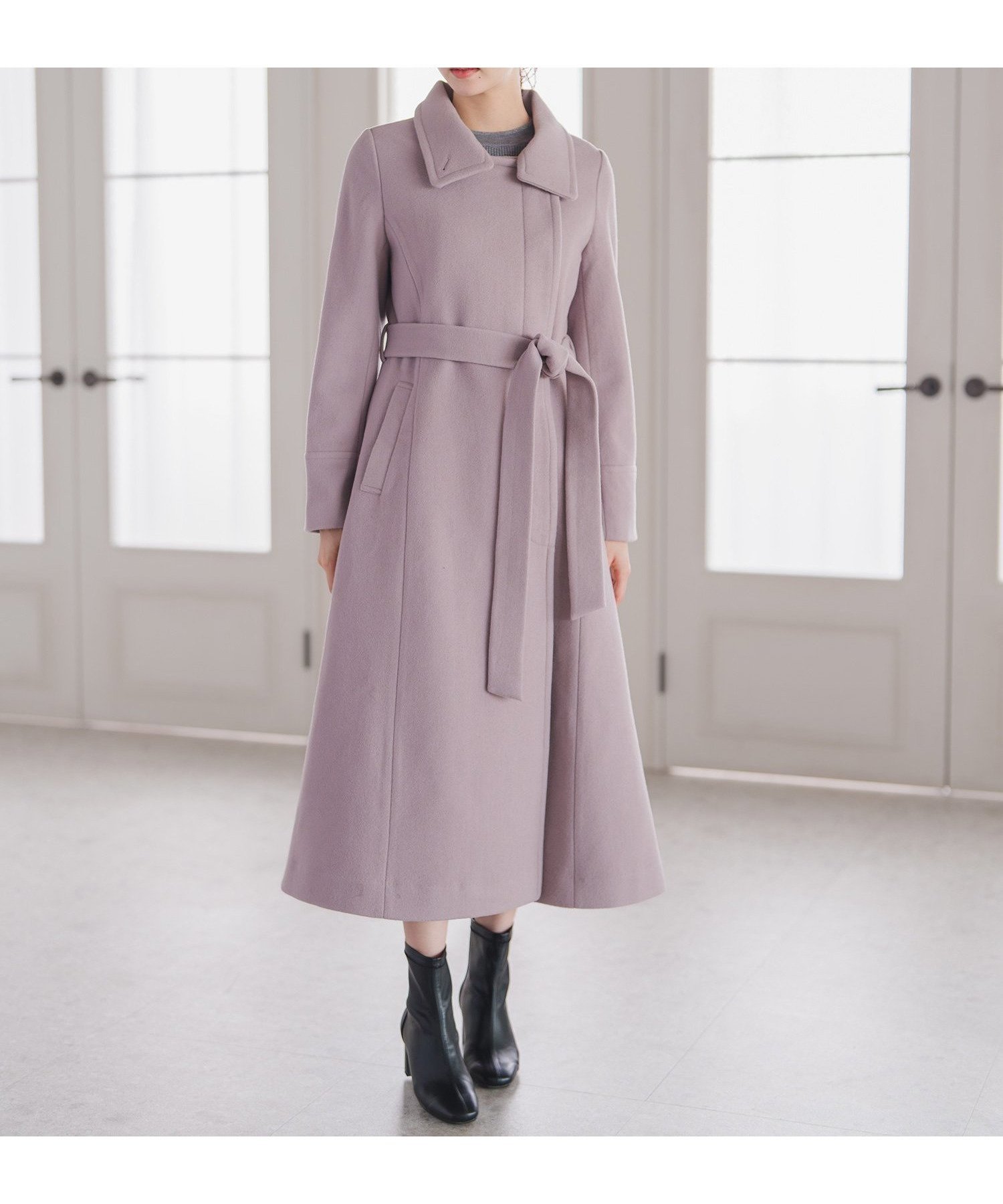 【ミッシュマッシュ/MISCH MASCH】のMM548606 ブローチ付きスタンドカラー3wayコート 人気、トレンドファッション・服の通販 founy(ファニー) 　ファッション　Fashion　レディースファッション　Fashion for Women　アウター　Coat / Outerwear Collection　コート・ロングコート・ピーコート　Long Coats, Peacoats & More　スタンド　Stand Collar, Upright Stand　デニム　Denim, Jeans Material　フェミニン　Feminine, Girly　ブローチ　Brooch, Pin Brooch　 other-1|ID: prp329100004865798 ipo3291000000036218429