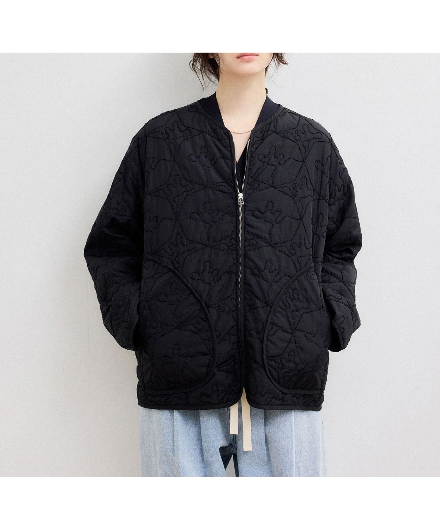 【アダム エ ロペ/ADAM ET ROPE'】の【WEB限定】モールヤーンキルティングジップブルゾン インテリア・キッズ・メンズ・レディースファッション・服の通販 founy(ファニー) 　ファッション　Fashion　レディースファッション　Fashion for Women　アウター　Coat / Outerwear Collection　ブルゾンジャケット・スポーティアウター　Blouson Jackets　インナー　Innerwear　カーディガン　Cardigan, Knitwear　キルティング　Quilted, Quilting　フラット　Flat, Flat Shoes　ブルゾン　Blouson, Bomber Jacket　ボトム　Bottoms, Lower Wear　ポケット　Pocket, Pocket Detail　ワイド　Wide, Wide Fit　2026年　2026　ブラック(01)|ID: prp329100004865802 ipo3291000000036218514