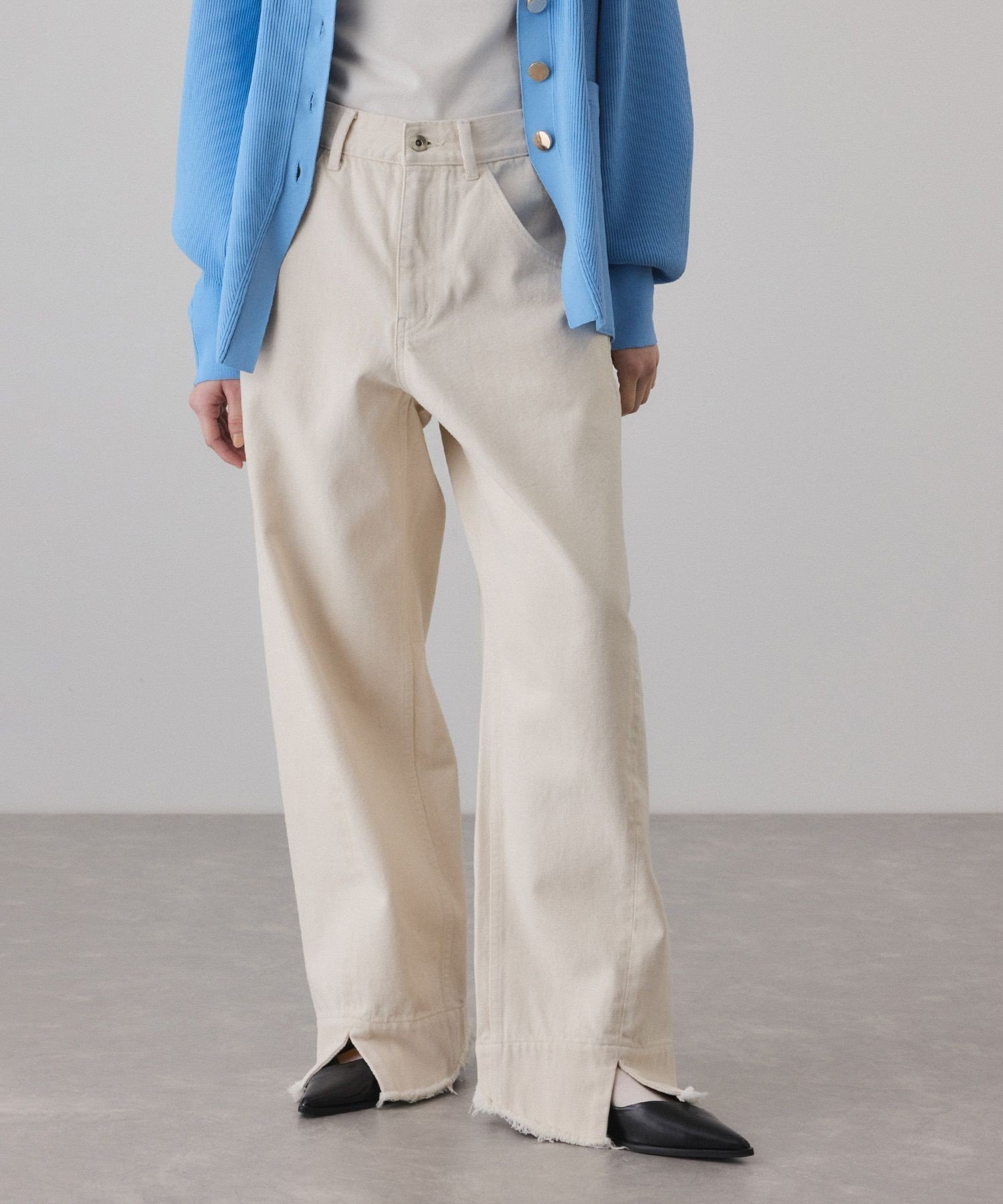 【アダム エ ロペ/ADAM ET ROPE'】のルーズフィットアジャストデニム インテリア・キッズ・メンズ・レディースファッション・服の通販 founy(ファニー) 　ファッション　Fashion　レディースファッション　Fashion for Women　ウォッシュ　Washed Finish　クッション　Cushion, Throw Pillow　ストレート　Straight, Straight Cut　スリット　Slit, Slit Detail　デニム　Denim, Jeans Material　トレンド　Trend, Trending Now　定番　Standard, Basic Item　バランス　Balance, Style Balance　フロント　Front, Front Design　ベーシック　Basic, Essential　ポケット　Pocket, Pocket Detail　メンズ　Men's, Menswear　ワイド　Wide, Wide Fit　キナリ(16)|ID: prp329100004865828 ipo3291000000036218787