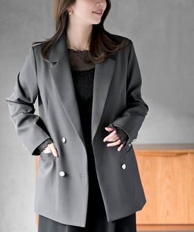 【アールピーエス/rps】のダブルテーラージャケット 人気、トレンドファッション・服の通販 founy(ファニー) ファッション Fashion レディースファッション Fashion for Women アウター Coat / Outerwear Collection レディースジャケット・軽アウター Jackets ジャケット Jacket, Outerwear セレモニー Ceremony ダブル Double, Double-Breasted フォーマル Formal, Dressy フロント Front, Front Design ポケット Pocket, Pocket Detail |ID:prp329100004865837