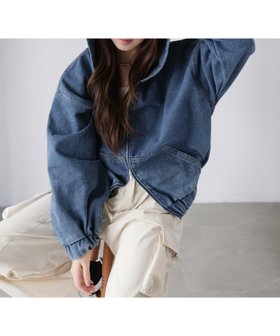 【リベリー/Riberry】のダブルジップデニムパーカーブルゾン 人気、トレンドファッション・服の通販 founy(ファニー) ファッション Fashion レディースファッション Fashion for Women アウター Coat / Outerwear Collection ブルゾンジャケット・スポーティアウター Blouson Jackets トップス・カットソー Cut & Sew Tops レディースパーカー・カジュアルフーディー Casual Hoodies & Sweatshirts インナー Innerwear カーゴパンツ Cargo Pants, Utility Pants ショート Short, Short Length ジップ Zip, Zipper ジャケット Jacket, Outerwear ティアードスカート Tiered Skirt, Flounced Skirt デニム Denim, Jeans Material トレンド Trend, Trending Now バランス Balance, Style Balance パーカー Hoodie, Parka フェミニン Feminine, Girly フレア Flare, Flared フロント Front, Front Design ブルゾン Blouson, Bomber Jacket ボトム Bottoms, Lower Wear ポケット Pocket, Pocket Detail ロング Long, Long-Length ワイド Wide, Wide Fit 再入荷 Restock / Back in Stock おすすめ Recommended / Our Picks |ID:prp329100004865838