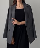 【ジュノア/JUNOAH】のLouere レイヤードテーラードシングルジャケット 人気、トレンドファッション・服の通販 founy(ファニー) ファッション Fashion レディースファッション Fashion for Women アウター Coat / Outerwear Collection レディースジャケット・軽アウター Jackets thumbnail チャコール|ID: prp329100004865840 ipo3291000000036218901