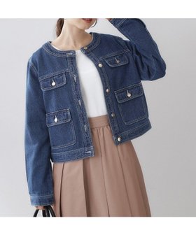 【インデックス/INDEX】のミニマルノーカラーデニムジャケット【洗濯機OK】 人気、トレンドファッション・服の通販 founy(ファニー) ファッション Fashion レディースファッション Fashion for Women アウター Coat / Outerwear Collection レディースジャケット・軽アウター Jackets デニムジャケット / カジュアルアウター Denim Jackets シンプル Simple, Minimal スマート Smart, Elegant デニム Denim, Jeans Material フォーマル Formal, Dressy ポケット Pocket, Pocket Detail |ID:prp329100004865843