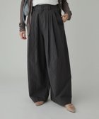 【バビロン/BABYLONE / KIDS】のウェザータックワイドパンツ 人気、トレンドファッション・服の通販 founy(ファニー) ファッション Fashion キッズファッション Fashion for Kids ボトムス Bottoms ウェーブ Wavy Pattern 春 Spring シューズ Shoes, Footwear シンプル Simple, Minimal フラット Flat, Flat Shoes フレア Flare, Flared リネン Linen, Linen Fabric 再入荷 Restock / Back in Stock thumbnail 【新色】グレーストライプ|ID: prp329100004865852 ipo3291000000036218959