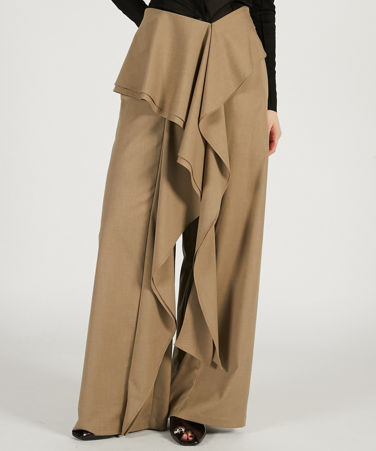 【プランク プロジェクト/PRANK PROJECT】のウェーブドレープパンツ / Wave Drape Pants インテリア・キッズ・メンズ・レディースファッション・服の通販 founy(ファニー) 　ファッション　Fashion　レディースファッション　Fashion for Women　パンツ　Pants & Trousers　シアー　Sheer, See-Through　チェック　Check, Plaid, Tartan　ドレープ　Drape, Draping Fabric　フリル　Frill, Ruffle　ワイド　Wide, Wide Fit　BGE|ID: prp329100004865877 ipo3291000000036219209