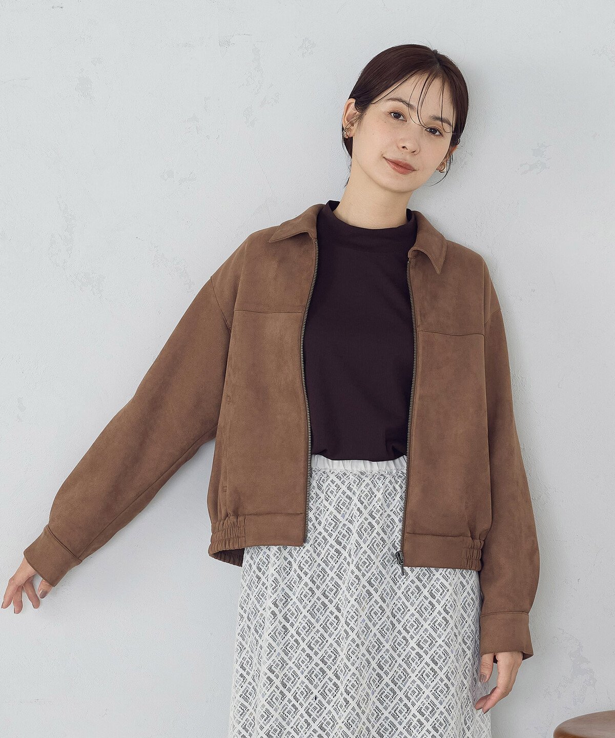 【コムサイズム/COMME CA ISM】のスエード調 ブルゾン インテリア・キッズ・メンズ・レディースファッション・服の通販 founy(ファニー) 　ファッション　Fashion　レディースファッション　Fashion for Women　アウター　Coat / Outerwear Collection　ブルゾンジャケット・スポーティアウター　Blouson Jackets　秋　Autumn　ギャザー　Gathered, Ruffled　コンパクト　Compact, Small Size　ストレッチ　Stretch, Stretchy Fabric　デニム　Denim, Jeans Material　バランス　Balance, Style Balance　ブルゾン　Blouson, Bomber Jacket　ルーズ　Loose, Oversized　冬　Winter / This Winter　おすすめ　Recommended / Our Picks　ダークブラウン|ID: prp329100004865901 ipo3291000000036219355