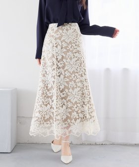 【アンデミュウ/Andemiu】のレースレイヤーマーメイドスカート 人気、トレンドファッション・服の通販 founy(ファニー) ファッション Fashion レディースファッション Fashion for Women スカート Skirts スカラップ Scallop, Scalloped Edge フィット Fit, Slim Fit ポケット Pocket, Pocket Detail マーメイド Mermaid, Fishtail Silhouette レース Lace, Lace Fabric |ID:prp329100004865919