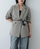 【センスオブプレイス/SENSE OF PLACE by URBAN RESEARCH】の『イージーケア』ダブルテーラードジャケット 人気、トレンドファッション・服の通販 founy(ファニー) ファッション Fashion レディースファッション Fashion for Women アウター Coat / Outerwear Collection レディースジャケット・軽アウター Jackets テーラードジャケット / 通勤・きれいめスタイル Tailored Jackets & Blazers オケージョン Occasion Wear クラシカル Classical, Vintage-Inspired ジャケット Jacket, Outerwear ダブル Double, Double-Breasted デニム Denim, Jeans Material S/S・春夏 SS, Spring/Summer, Warm Season 夏 Summer 2026年 2026 thumbnail ベージュ系その他|ID: prp329100004865933 ipo3291000000036219488