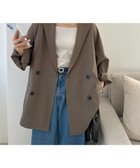 【ディスコート/Discoat】の【Enlude】Wブレストテーラードジャケット《ユニセックス》 人気、トレンドファッション・服の通販 founy(ファニー) ファッション Fashion レディースファッション Fashion for Women アウター Coat / Outerwear Collection レディースジャケット・軽アウター Jackets テーラードジャケット / 通勤・きれいめスタイル Tailored Jackets & Blazers 2026年 2026 ジャケット Jacket, Outerwear ストライプ Stripe, Striped Pattern thumbnail モカ|ID: prp329100004865935 ipo3291000000036219501